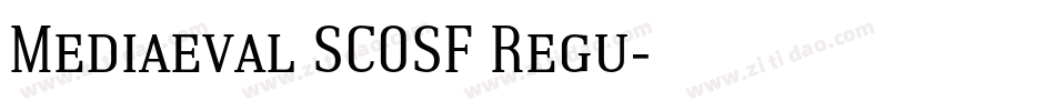 Mediaeval SCOSF Regu字体转换